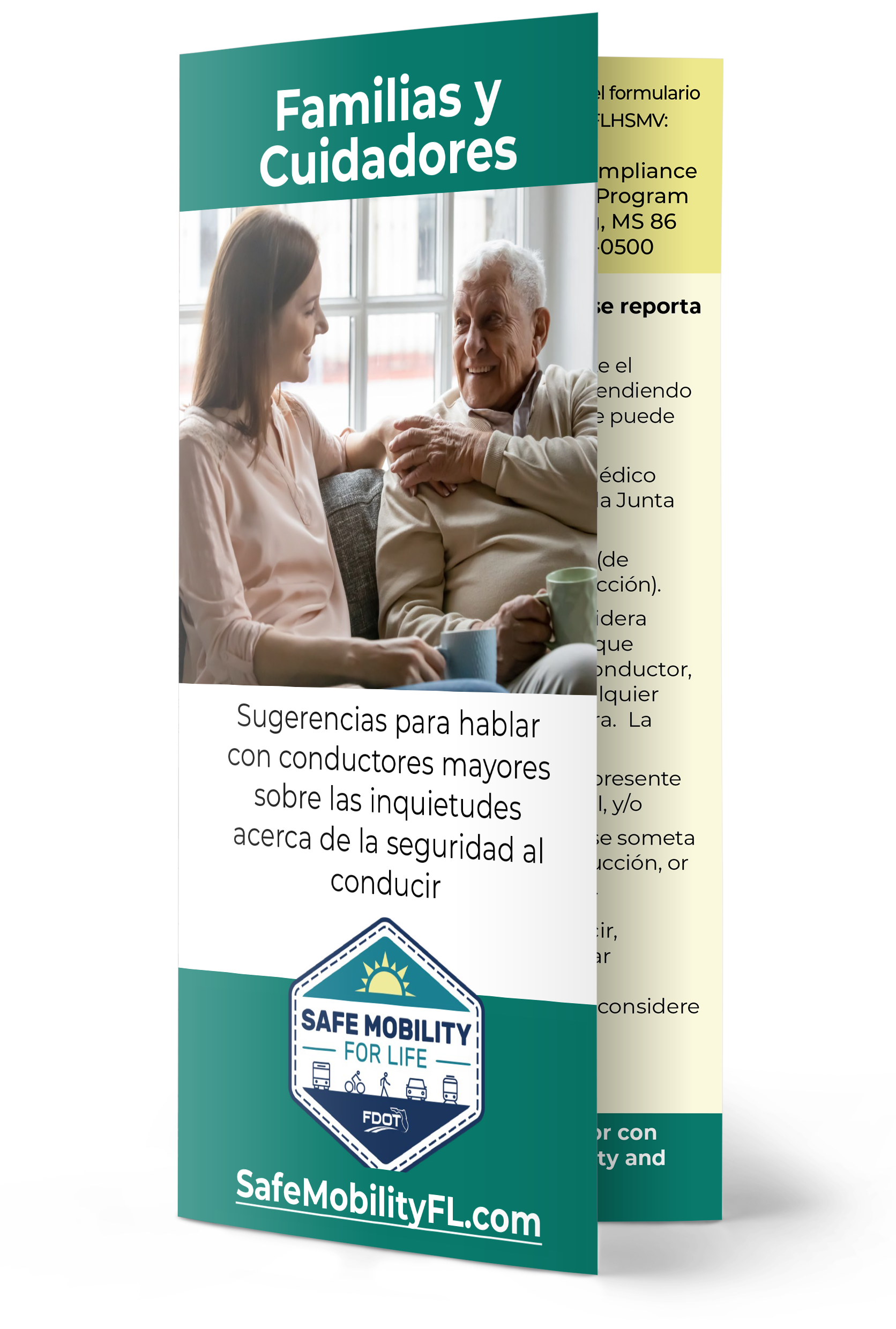 Este folleto ofrece consejos a familia y cuidadores de los conductores mayores sobre las inquietudes relacionadas con la conducción segura, así como información sobre dónde encontrar recursos adicionales.