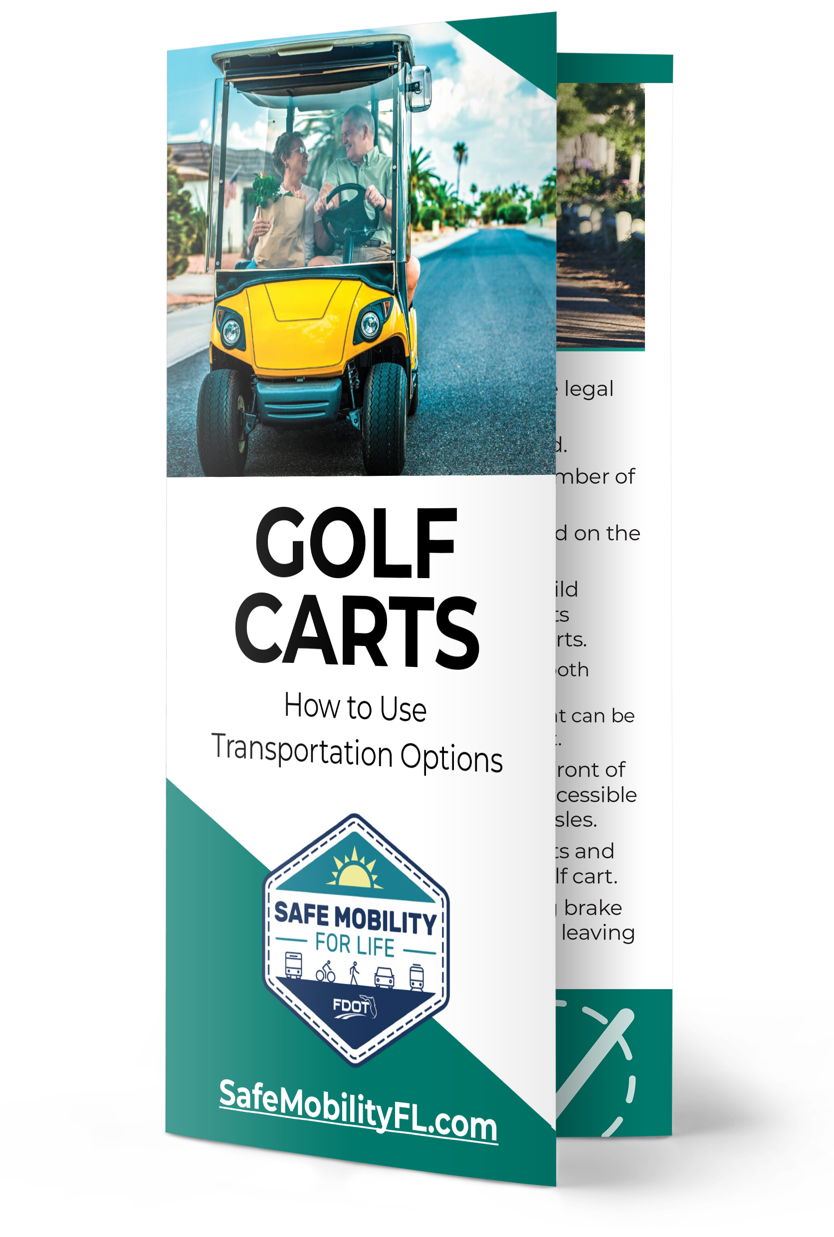 Golf carts can be a popular way to travel in retirement communities. This brochure contains information on how to operate golf carts safely and legally in Florida.