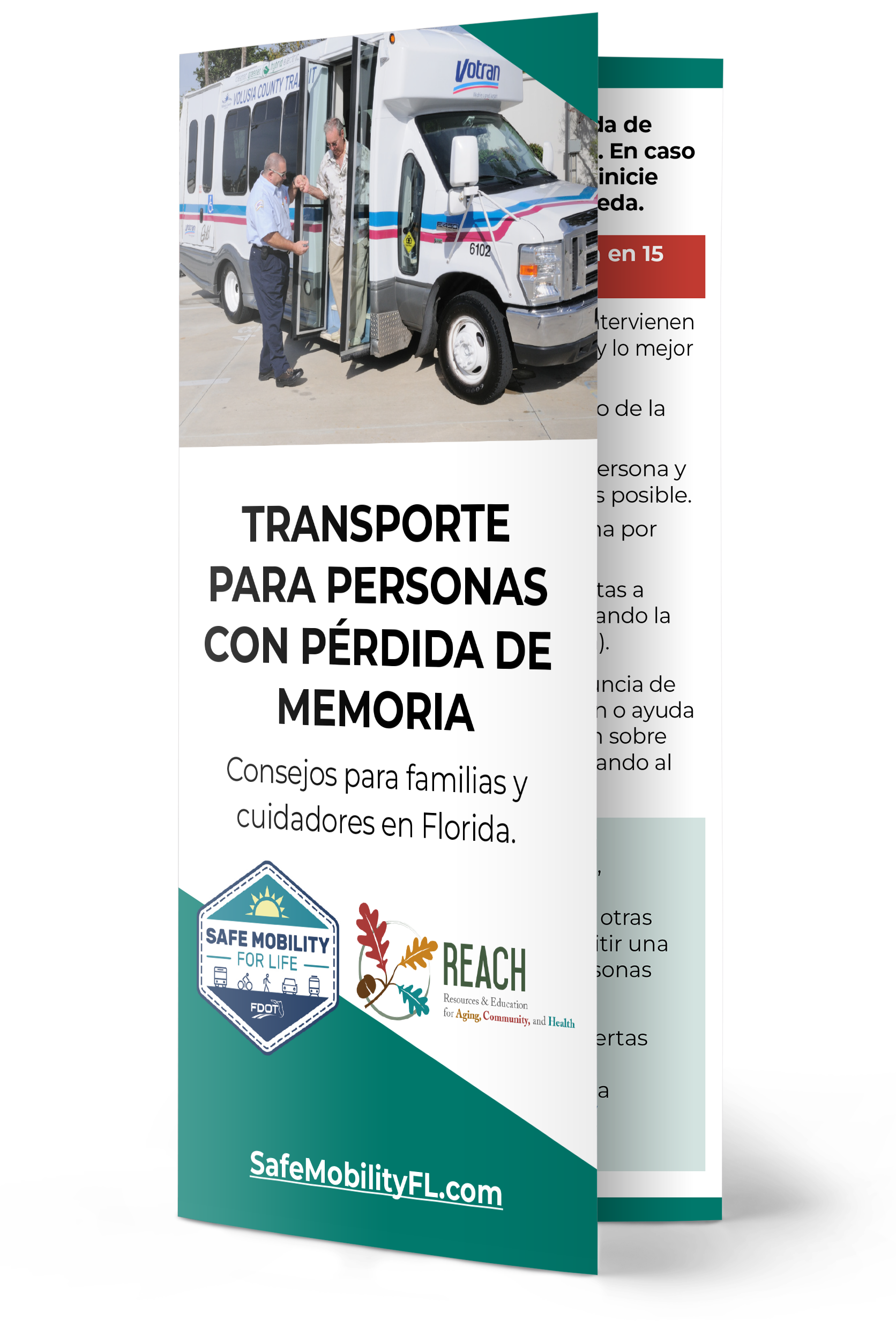 Este folleto ofrece consejos y recursos para familiares y cuidadores de personas con pérdida de memoria sobre cómo utilizar los servicios de transporte público.